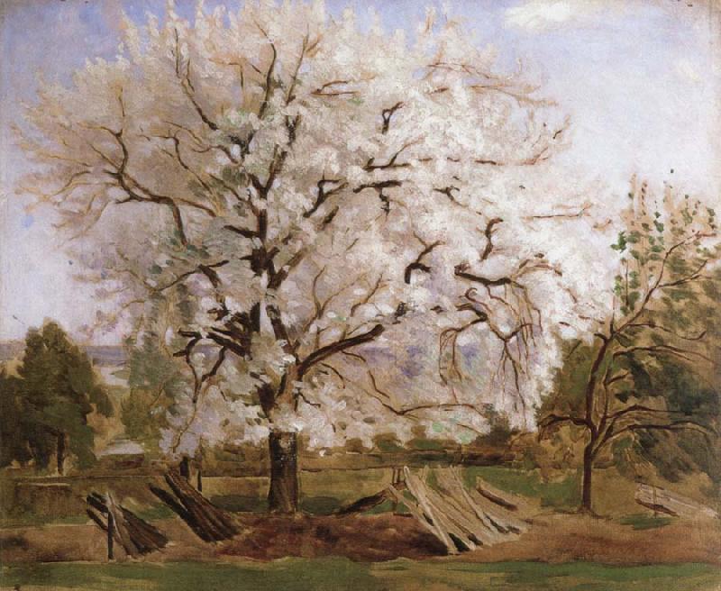 Carl Fredrik Hill apple tree in blossom oil painting image